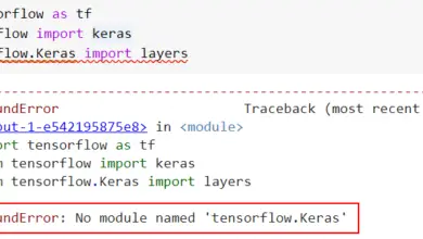 modulenotfounderror no module named tensorflow Keras