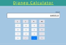 Calculator in Python Django