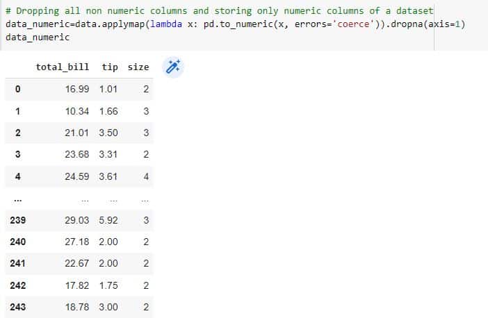 Soltar Columnas No Numéricas De Pandas Dataframe 8671